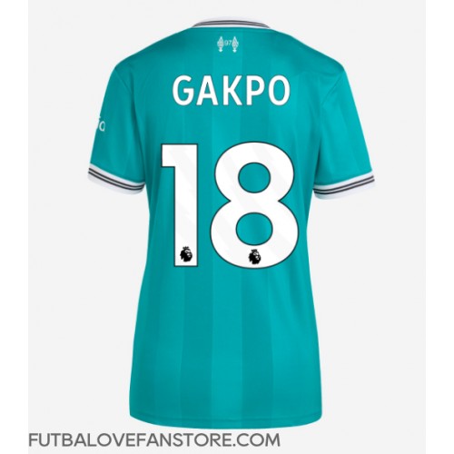 Liverpool Cody Gakpo #18 Tretí Ženy futbalový dres 2025-26 Krátky Rukáv Liverpool Cody Gakpo #18 Tretí Ženy futbalový dres 2025-26 Krátky Rukáv